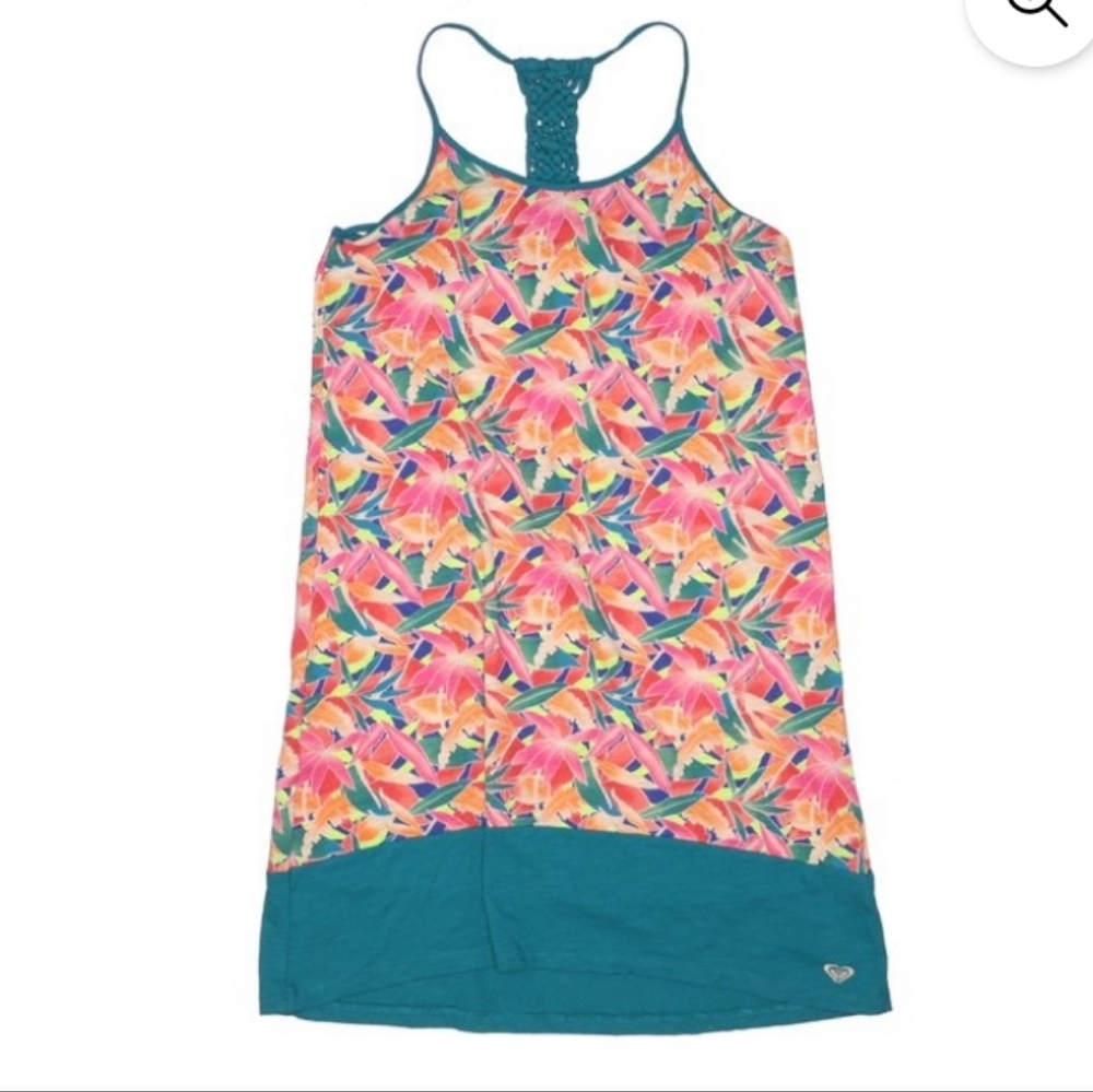 NWOT Roxy Hawaiian Summer Dress Braided back strap